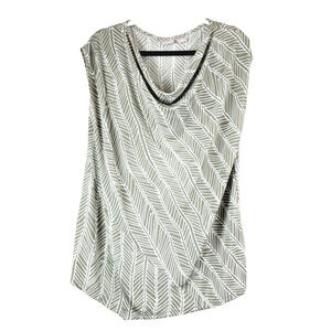 Chico's Travelers 2 Womens Large Tunic Top Stretch Slinky Draped Neckline Travel